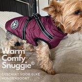 Snuggie® Violet Purple Hondenjas - Maat L - Kleine en grote honden - Gevoerde honden jas - 3M reflectiemateriaal
