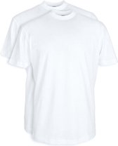Suitable - T-Shirt Wit Hoge O-hals Obra 2-Pack - Maat XXL - Regular-fit