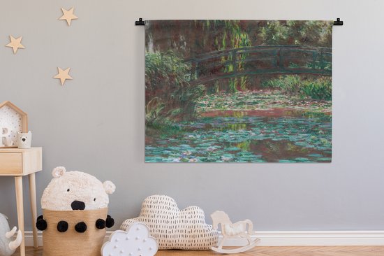 Tenture murale - Tissu mural - Water aux nymphéas - peinture de Claude Monet - 150x112,50 cm - Tapisserie murale