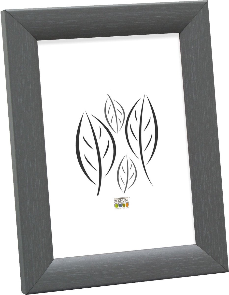 Deknudt Frames fotolijst S54SF7 - grijze schilderlook - hout - 20x25cm grijs