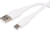 USB-C kabel - 3A Fast Charging USB-A - 3 Meter - Wit - USB-A naar Type C Kabel - USB Kabel - USB C Kabel - Opladerkabel - Quick Charge Oplaadkabel - Datakabel - TPE Milieuvriendelijk - Oplaadsnoer Telefoon - Typ-C naar USB-A