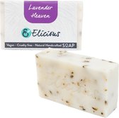 Elicious® - Natuurlijke Zeep - Lavendel - Handgemaakte Zeep - Biologisch Afbreekbaar - Handzeep - Douchezeep - Halal - Plasticvrij - Alcoholvrij - Vegan - Dierproefvrij - 100gr