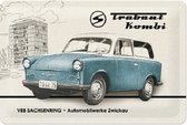 Trabant Combi.  Metalen wandbord in reliëf 20 x 30 cm.