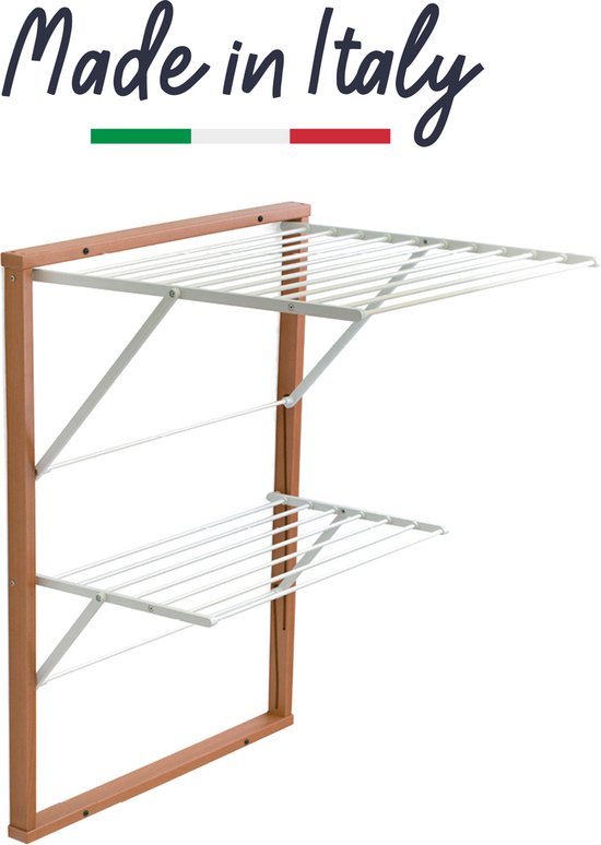 Valet De Chambre Milady Blanc En Bois Massif - 54 X 44 X 3 Cm - Porte-pantalons, Pince à Jupe, Béquille Vêtement