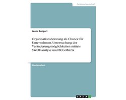 Organisationsberatung als Chance für Unternehmen. Untersuchung der Veränderungsmöglichkeiten mittels SWOT-Analyse und BCG-Matrix