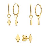 Selected Jewels Selected Gifts Dames EarpartyOorbellen Gouden plating;Zilver - Goudkleurig
