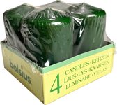 Bolsius Kaarsen Groen - 4 Kaarsen 9cm