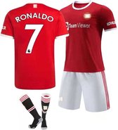 Cristiano Ronaldo Thuis Tenue voetbalshirt + Broek + Sokken Seizoen 2021 - 2022 Replica