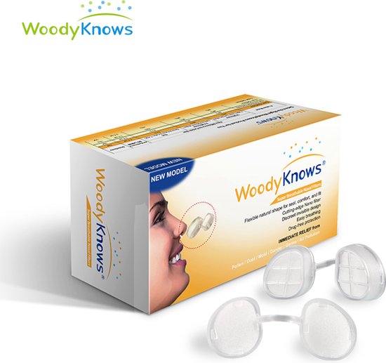 Woody Knows SB Ovaal Set maat: Multipack - neusfilters - allergie - hooikoorts