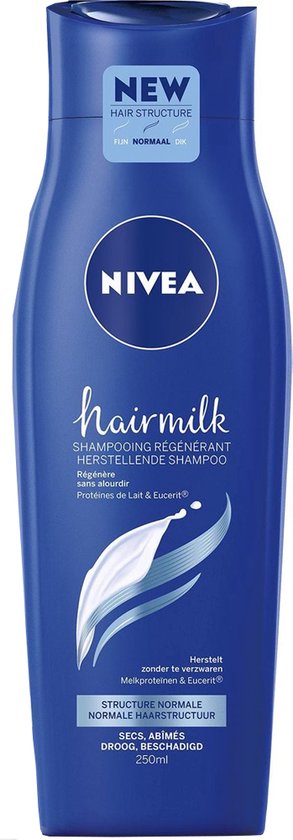 NIVEA Hairmilk Herstellende Shampoo voor Normaal Haar - 1 x 250 ml