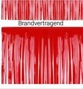 Brandvertragend PVC Guirlande Rood, Brandveilig,  Slinger, Carnaval, Themafeest, Huwelijk, Voetbal