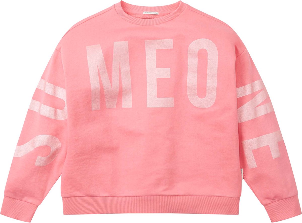 TOM TAILOR oversize foil print sweatshirt Meisjes Trui - Maat 164