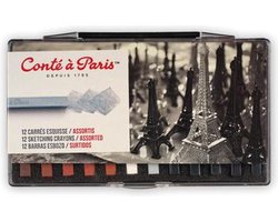 Conté à Paris Schetskrijtjes assorti 12 stuks