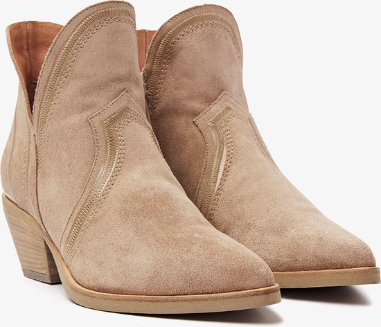 VIA VAI Jil Split Enkellaarsjes dames - Beige - Maat 36 | bol.com