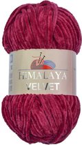 Himalaya VELVET 90010 Magenta Fluwelen Garen, Breien en Haken, 100g, Super Zacht, Fluweel Breigaren, Volumineuze Pluche, Schijnen Fluweelachtig, Chenille Dolphin Baby Wol, Amigurumi, Velluto 