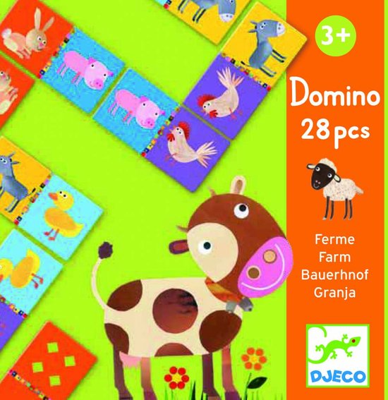 Thumbnail van een extra afbeelding van het spel Djeco - Djeco domino boerderij