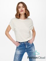 ONLY  Karla S/S O-Neck Glitter Top Jrs Cloud Dancer WIT XL