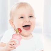 Biberoia®  Fruitspeen - Fopspeen + Extra speen in maat S+M+L - Baby – Kinderbestek – Kraamcadeau - Babyshower - Roze