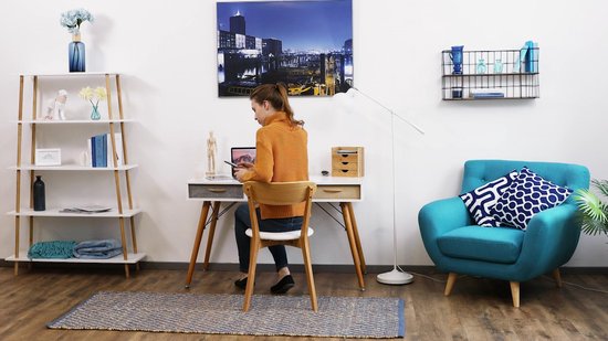 Organisateur de Bureau avec Tiroir en Bambou