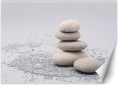 Trend24 - Behang - Zen-Stenen - Vliesbehang - Fotobehang - Behang Woonkamer - 100x70 cm - Incl. behanglijm