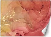 Trend24 - Behang - Abstract In Delicate Roze - Vliesbehang - Fotobehang 3D - Behang Woonkamer - 450x315 cm - Incl. behanglijm