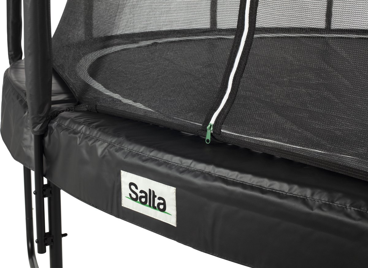 Salta Premium Black Edition - Trampoline met veiligheidsnet - ø 396 cm - Zwart — afbeelding 6