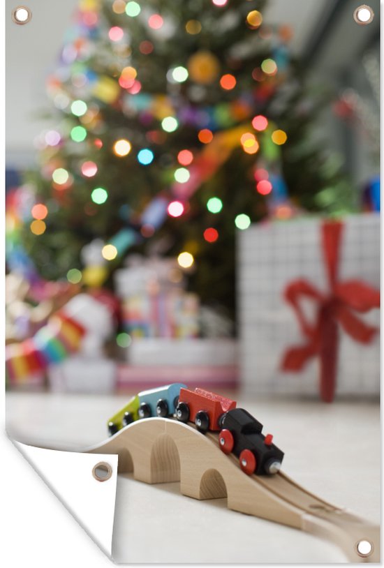 Décoration De Table De Noël - 27 Pièces Miniatures Dont Train En Bois, Guirlande LED, Sapins, Père Noël - Set Créatif Pour Centre De Table Ou Terrarium - 10
