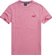 Superdry Vintage Logo Emb Tee Heren T-shirt - Roze - Maat M