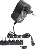 HN Power HNP12-UNI Stekkernetvoeding, instelbaar 3 V/DC, 4.5 V/DC, 5 V/DC, 6 V/DC, 7.5 V/DC, 9 V/DC, 12 V/DC 1.0 A 12 W