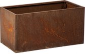 Bloembak, Plantenbak, Bloembak cortenstaal 80x40x40cm zonder bodem