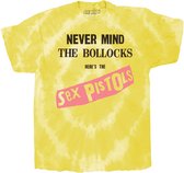 Sex Pistols Heren Tshirt -L- Never Mind the B?locks Original Album Geel