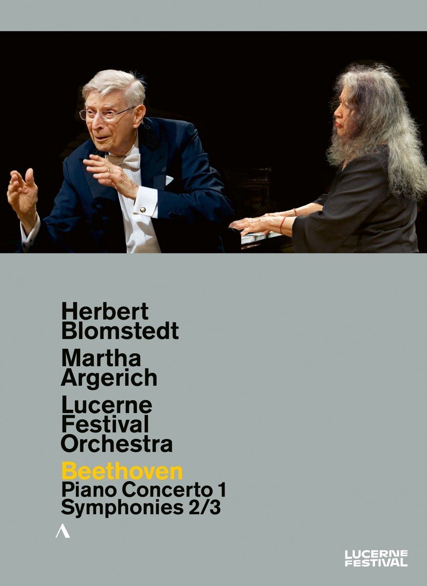 Martha Argerich, Lucerne Festival Orchestra, Herbert Blomstedt - Beethoven: Piano Concerto No.1 - Symphony No.2 & No.3 (DVD)