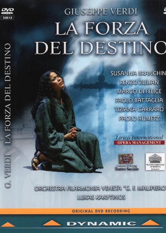 Cover van de film 'Branchini/Zulian/Orchestra Filarmon - La Forza Del Destino'