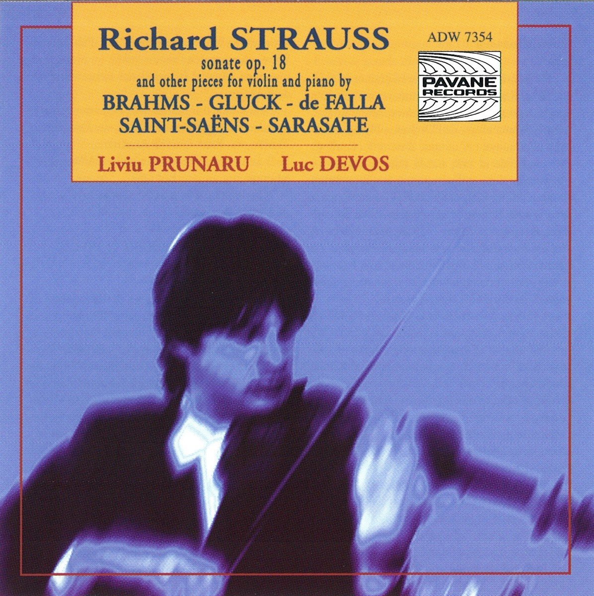 Liviu Prunaru & Luc Devos - Strauss: Sonate Op. 18 And Other Pieces For Violin And Piano (CD)