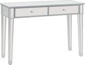 vidaXL Wandtafel gespiegeld 106,5x38x76,5 cm MDF en glas