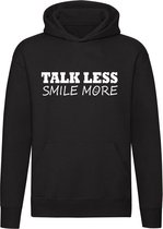 Talk less smile more hoodie | minder praten meer lachen | unisex | trui | sweater | hoodie | capuchon