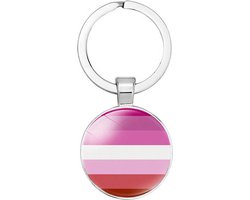 Akyol - LGBT Pride sleutelhanger - Lesbisch - Transgender Pride sleutelhanger - Regenboog - Gay - lesbian - trans - cadeau - feestdag - verrassing - respect - equality