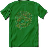 Vissen T-Shirt | Grappig Verjaardag Vis Hobby Cadeau Shirt | Dames - Heren - Unisex | Tshirt Hengelsport Kleding Kado - Donker Groen - 3XL