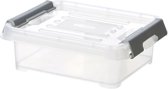 CURVER | Handige box - Plus 1,2L + grijze clips met deksel