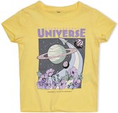 Only t-shirt meisjes - geel - KMGlucy - maat 80