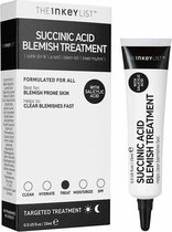 The Inkey List Succinic Acid Acne Treatment - Tegen onzuiverheden - Vermindert puistjes en mee-eters - Acne - Dagcrème