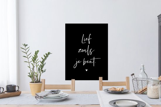 Stickers muraux - Citations - Doux comme tu es - Saint Valentin - Proverbes - 60x80 cm - Feuille adhésive