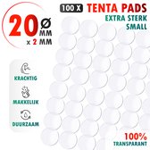 TENTA® Dubbelzijdig Tape Plakkers Extra Sterk - 20mm x 2mm - 100x
