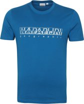 Napapijri - Sallar T-shirt Blauw - L - Modern-fit