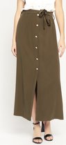 LOLALIZA Maxirok - Khaki - Maat 36