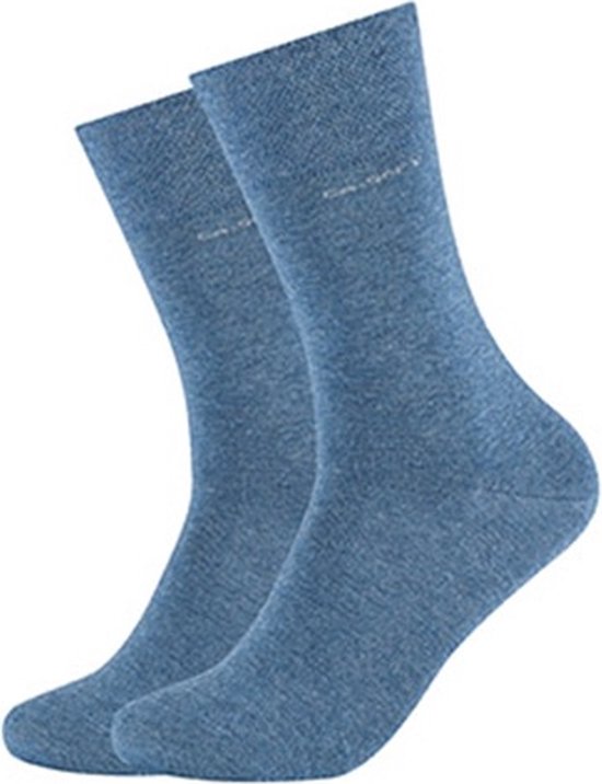 Camano Ca-soft sokken unisex 2 PACK 47/49  L. Jeans mel. Naadloos en zonder knellende elastiek