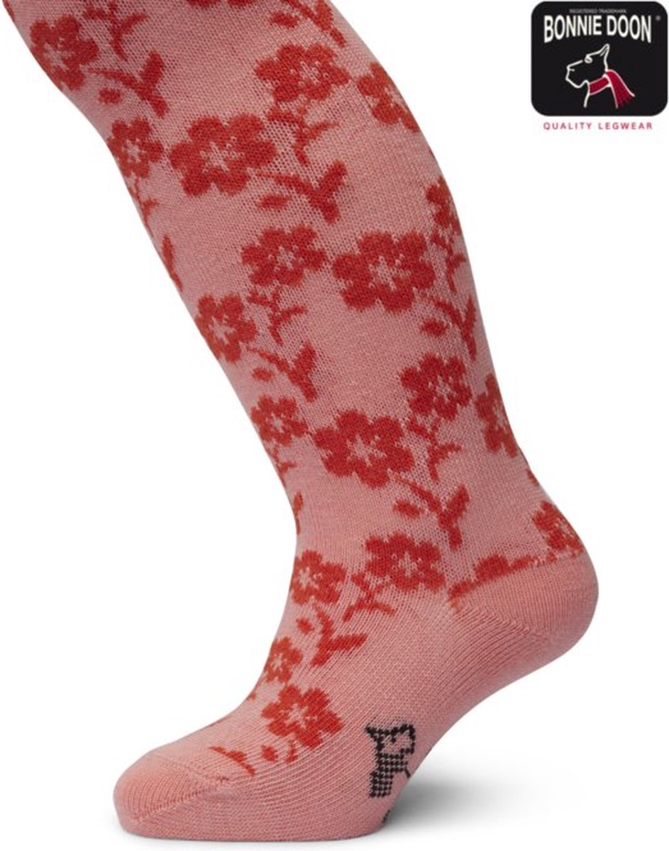 Bonnie Doon Baby Bloemen Maillot Roze maat 80/86 - Meisjes - Bloemen Print - Organic - Zacht Organisch Katoen - GOTS gecertificeerd - Gebloemd Patroon - Gladde naden - Comfortabele Boord - Geen vervelende naden - Lobster Bisque - BP214904.272