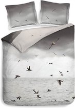 Heckett & Lane Laurien Dekbedovertrek - Lits-jumeaux - 260x200/220 cm - White Grey