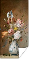 Affiche Fleur nature morte - Balthasar van der Ast - Maîtres anciens - 20x40 cm