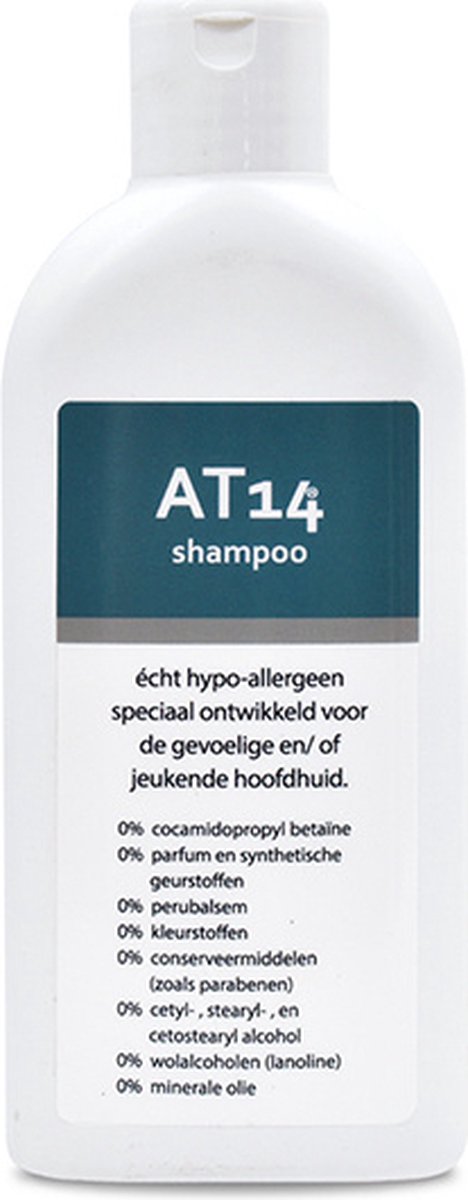 AT14® Shampoo - hypoallergene shampoo - eczeem - contactallergie - gevoellige huid